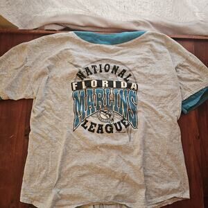 Vintage Florida Miami Marlins MLB Baseball XL Black Home Jersey 1993